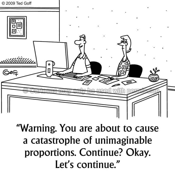 Cartoon about computer