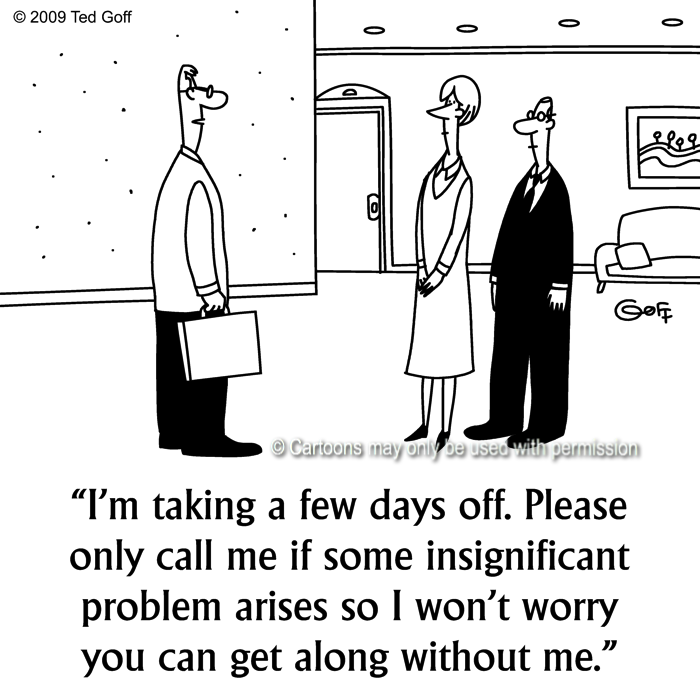 Cartoon about management