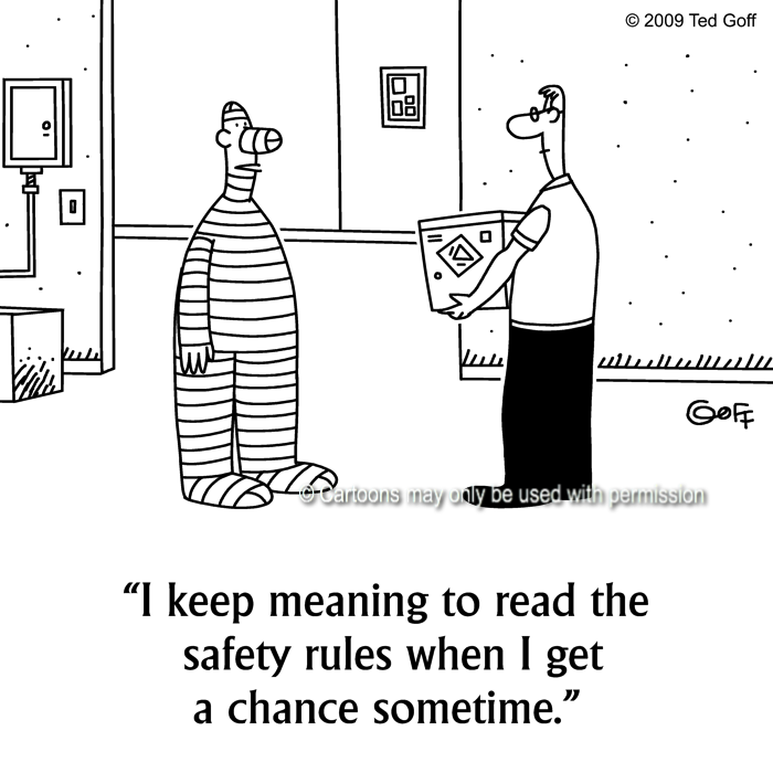 Cartoon about safety