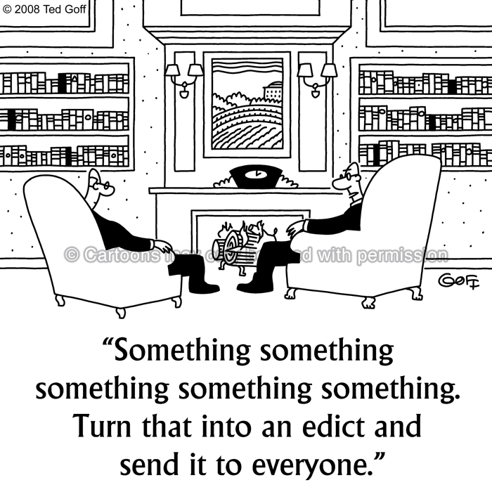 Cartoon about management