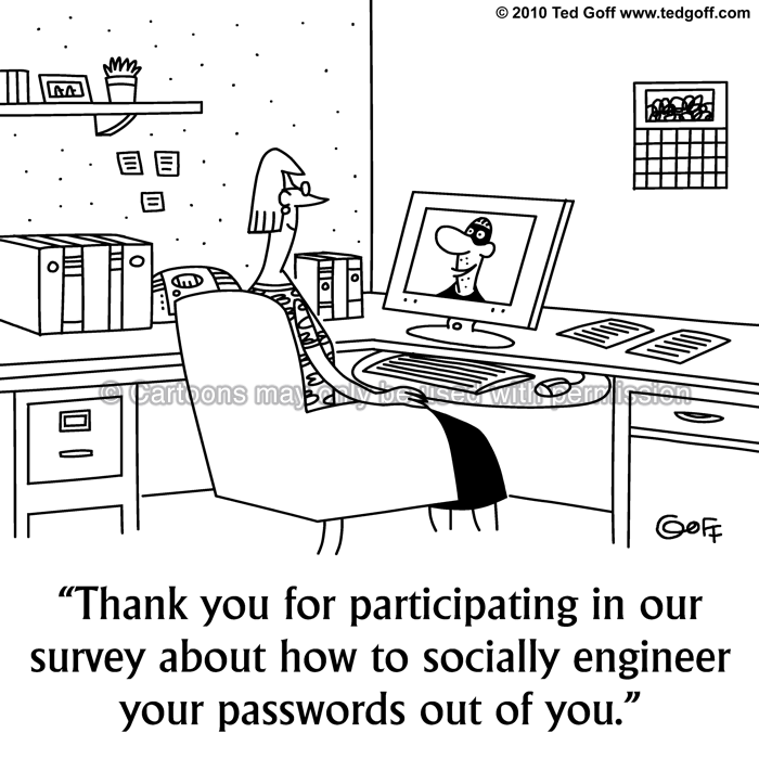 Cartoon about computer