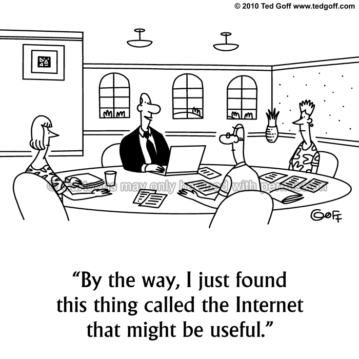 Cartoon about computer