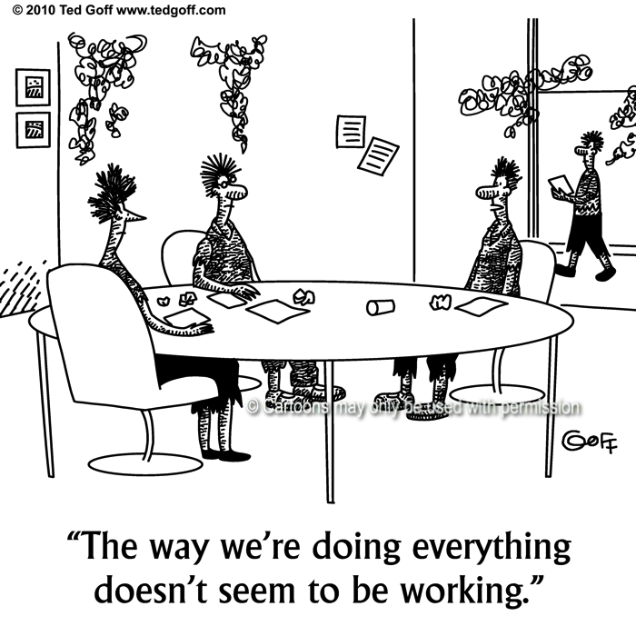 Cartoon about management