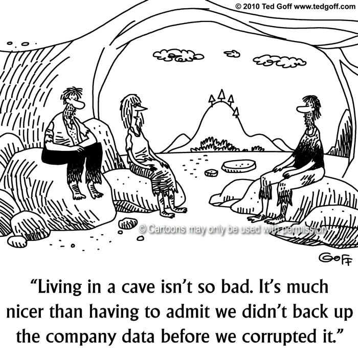 Cartoon about computer