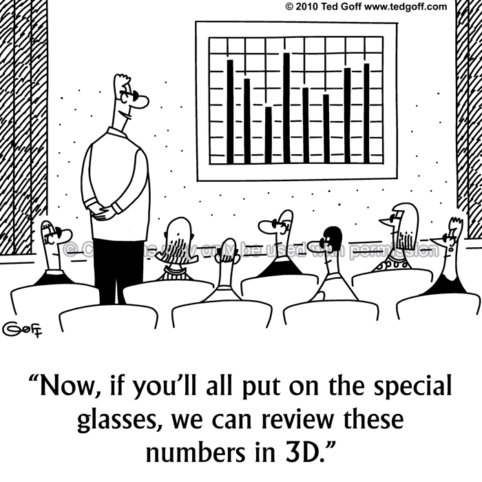 Cartoon about financial