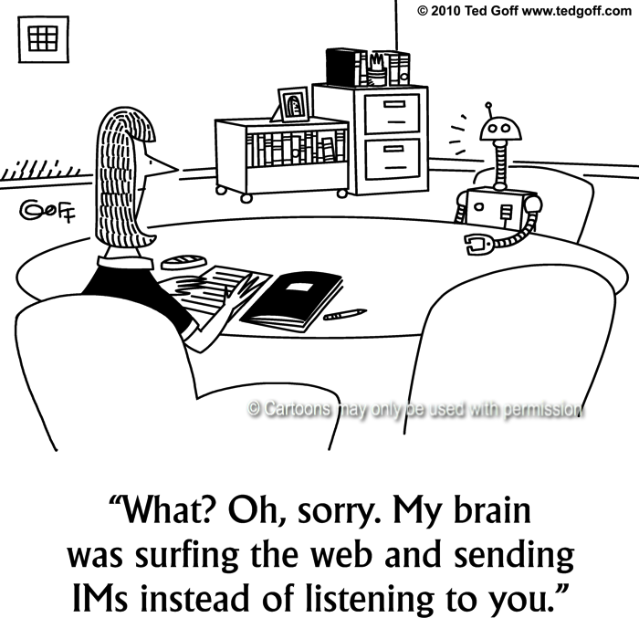 Cartoon about computer