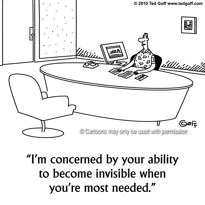 Cartoon about management