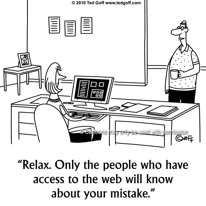 Cartoon about computer