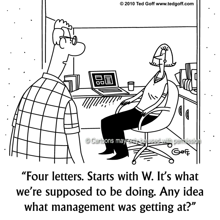 Cartoon about office