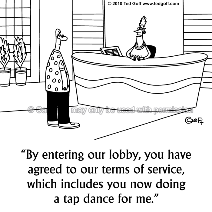 Cartoon about computer