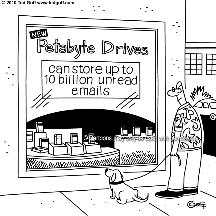 Cartoon about computer