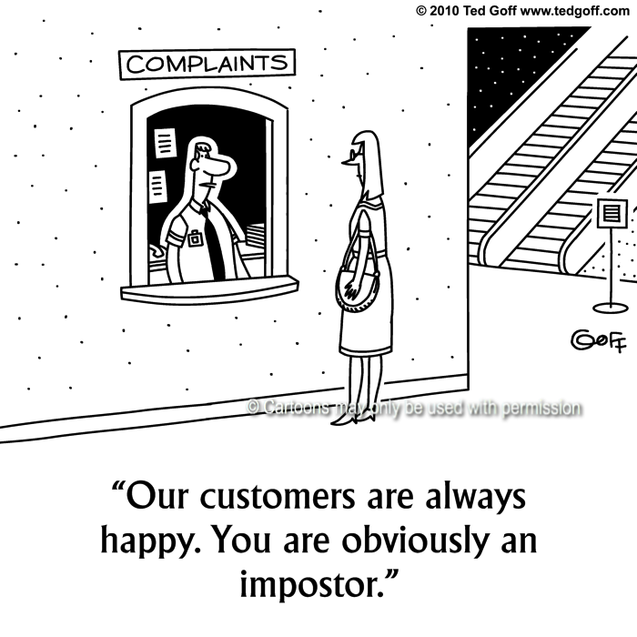 Cartoon about retail