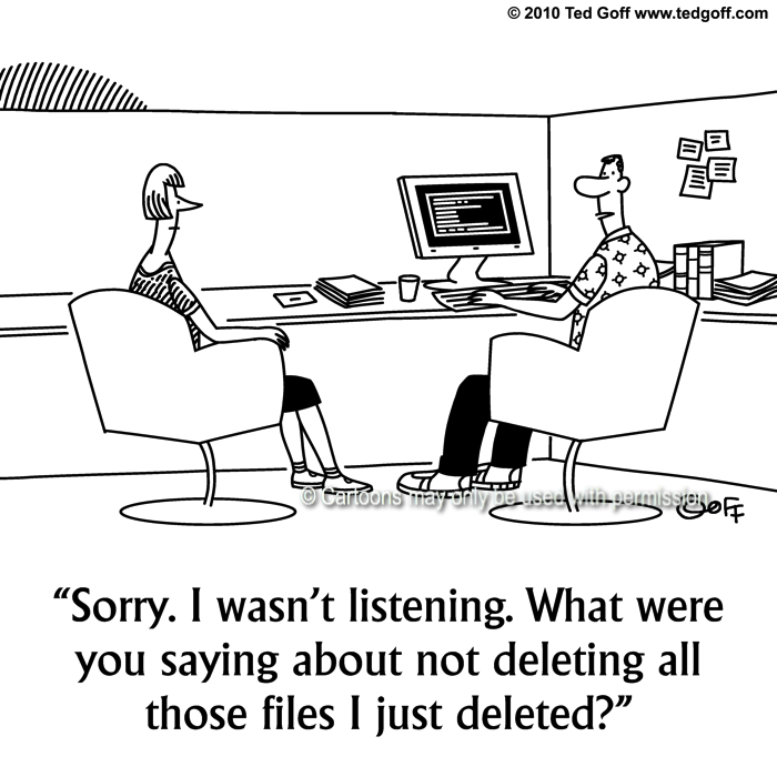 Cartoon about computer