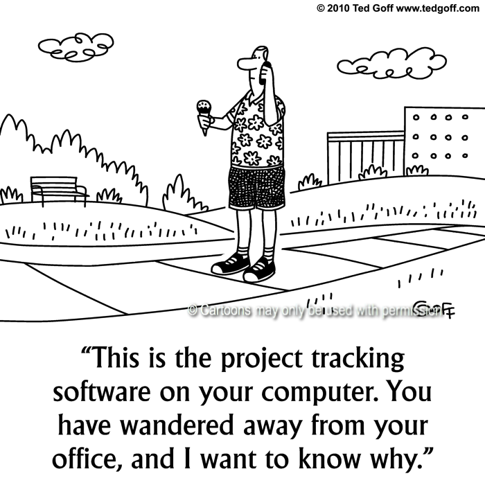 Cartoon about computer