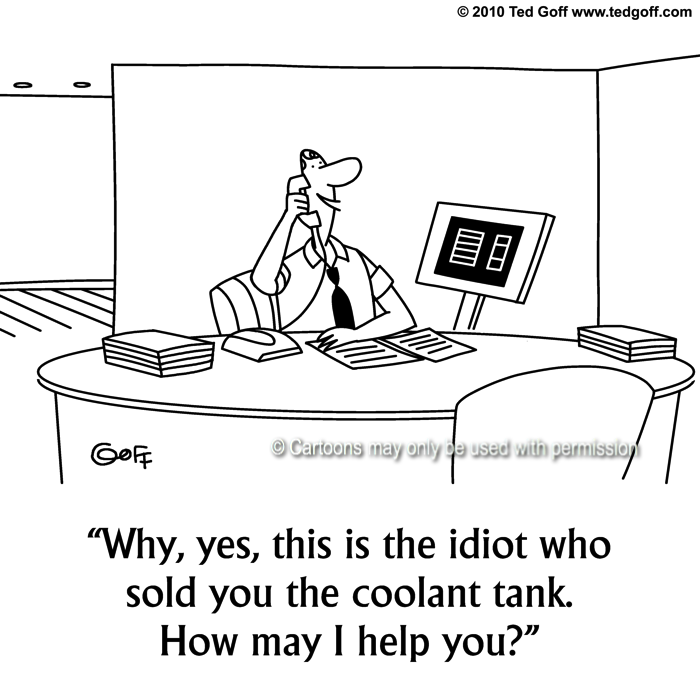 Cartoon about telephone