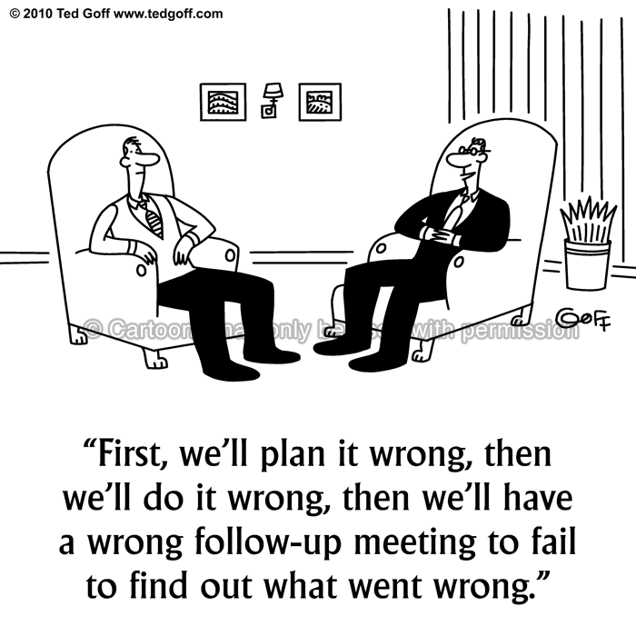 Cartoon about management