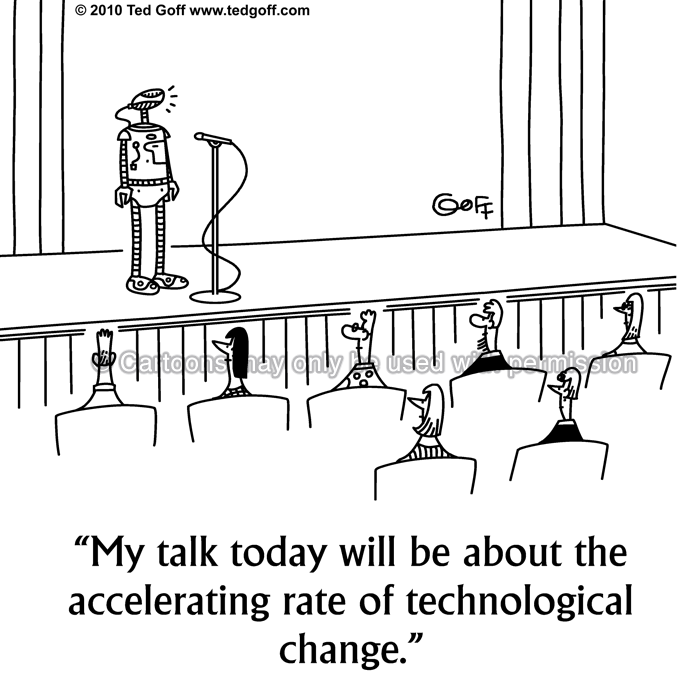 Cartoon about computer