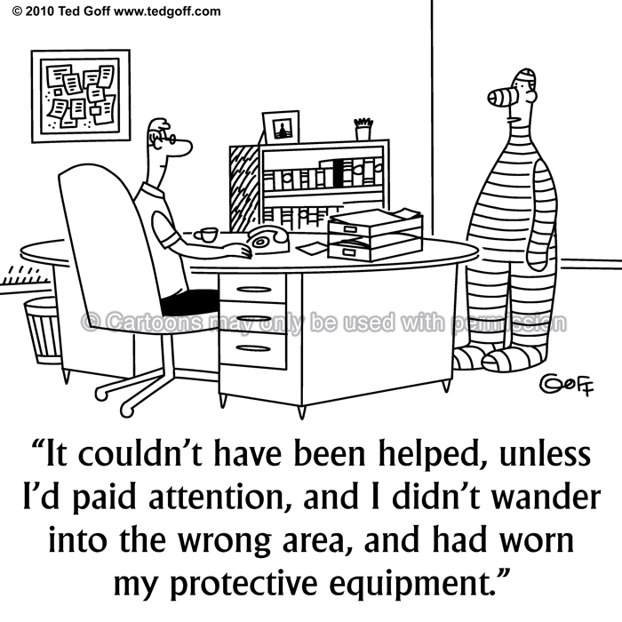 Cartoon about safety