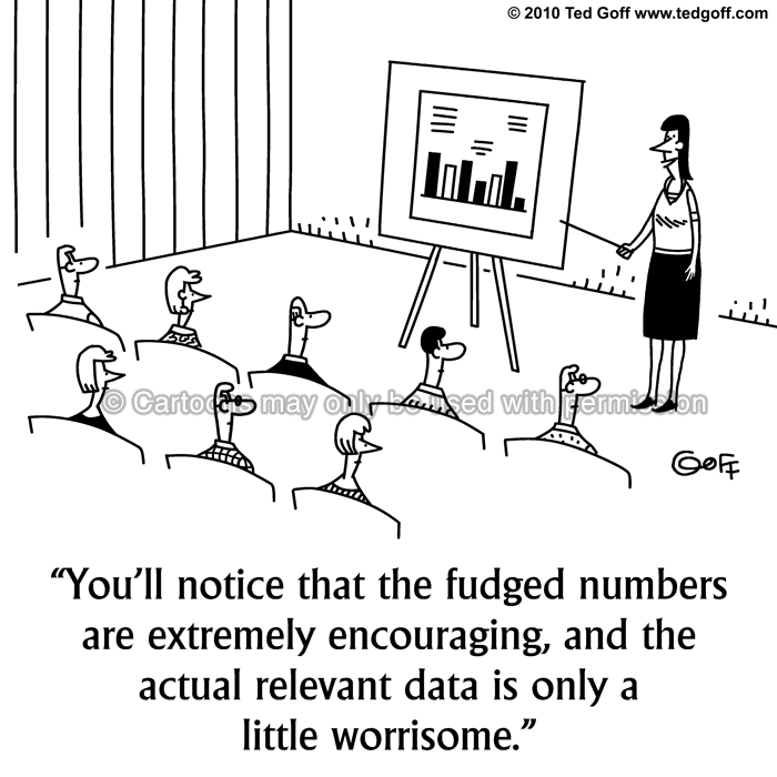 Cartoon about financial