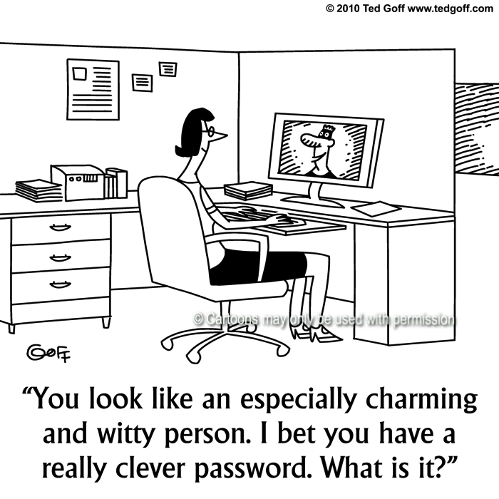 Cartoon about computer