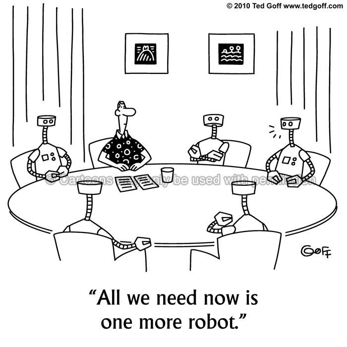 Cartoon about computer