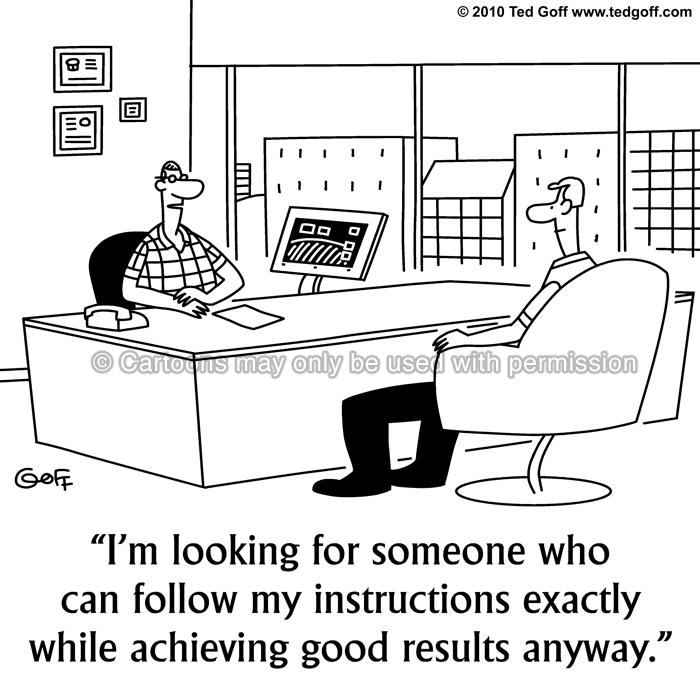 Cartoon about management