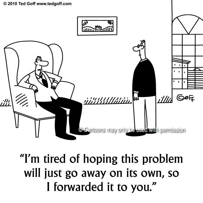 Cartoon about management