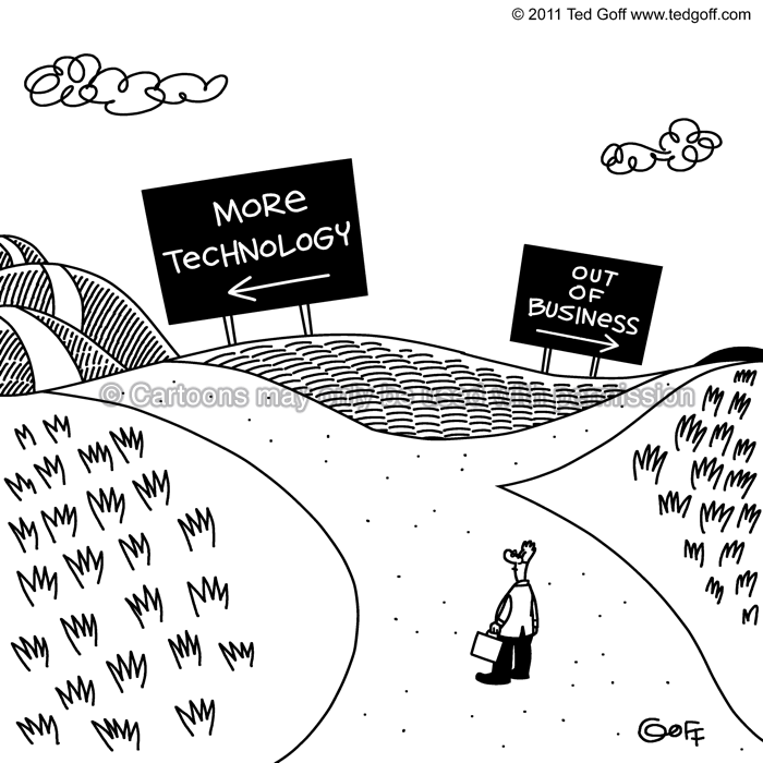 Cartoon about computer