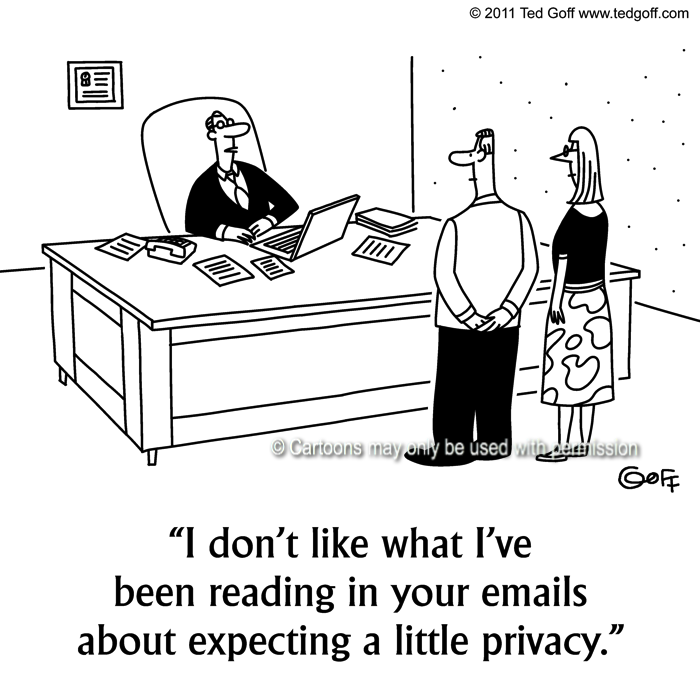 Cartoon about computer