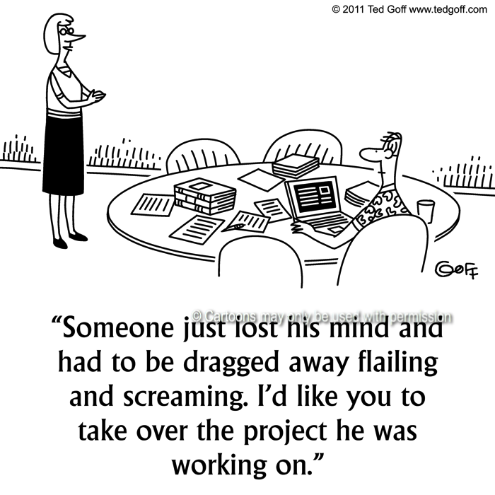 Cartoon about management