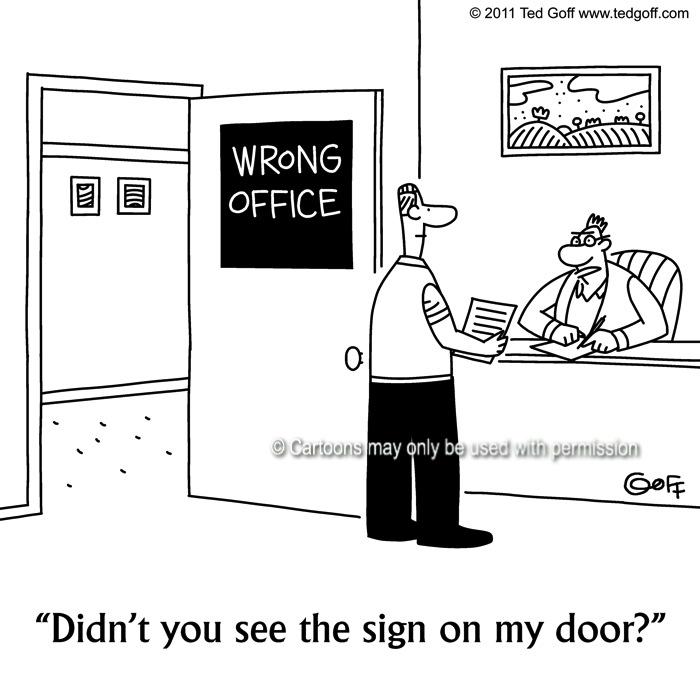 Cartoon about office