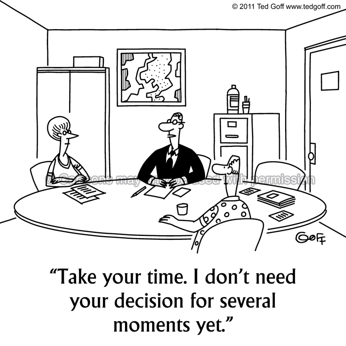 Cartoon about management