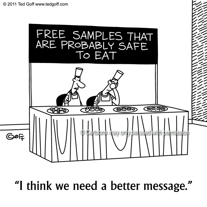 Cartoon about retail