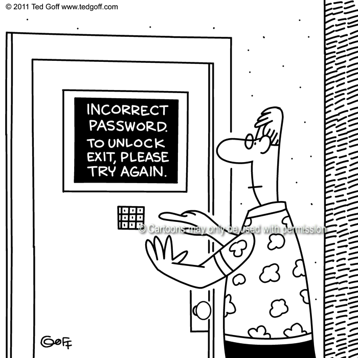 Cartoon about computer