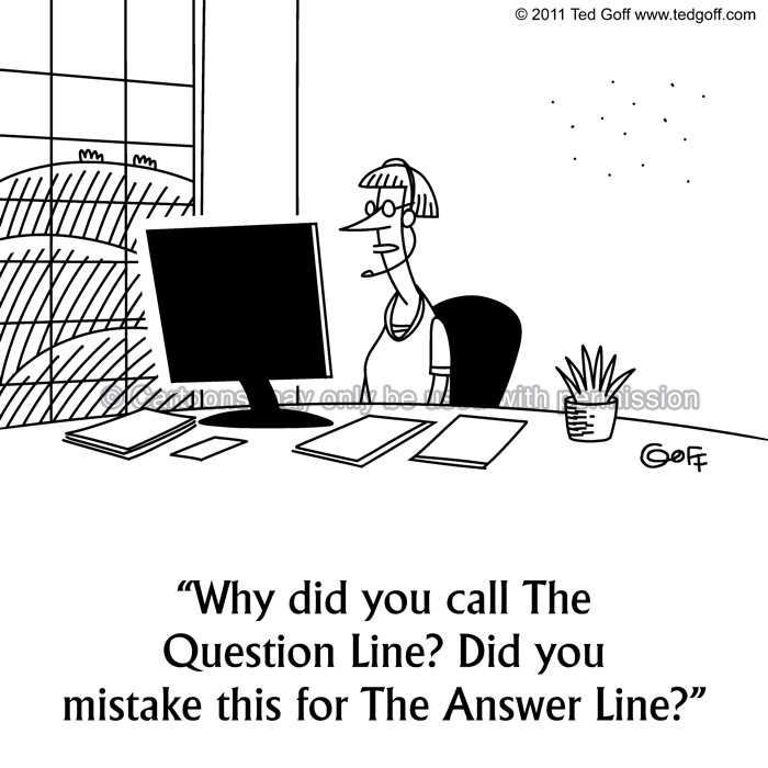 Cartoon about telephone