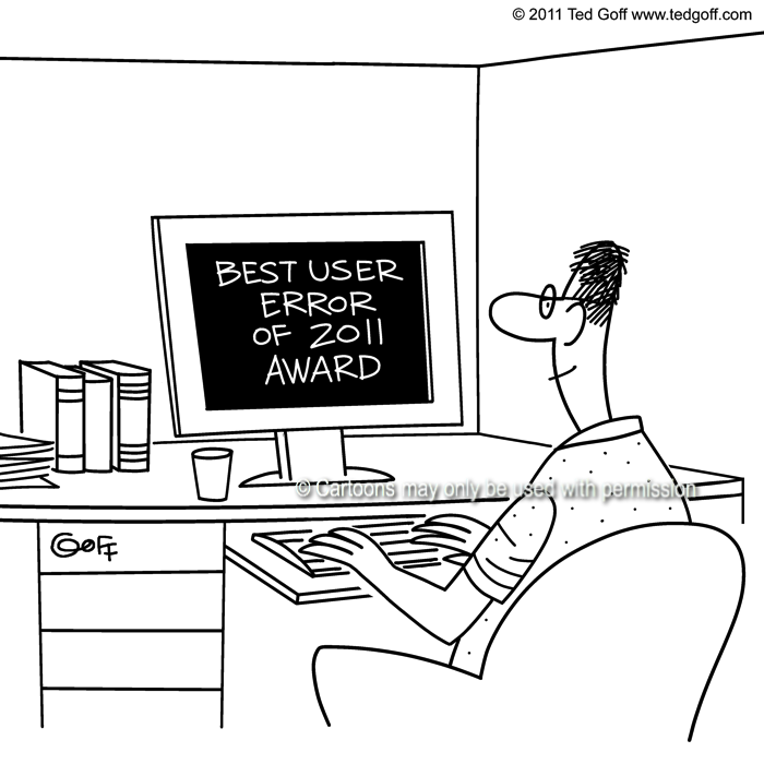 Cartoon about computer