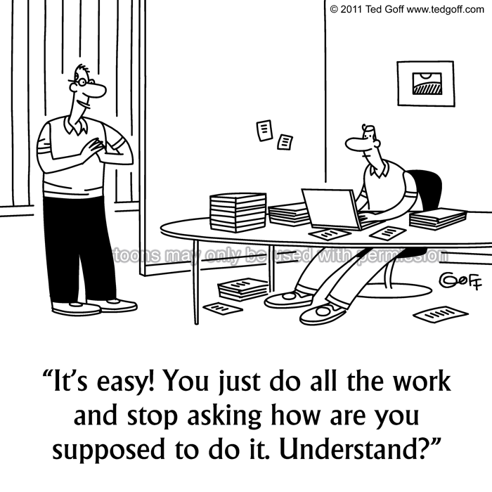 Cartoon about management