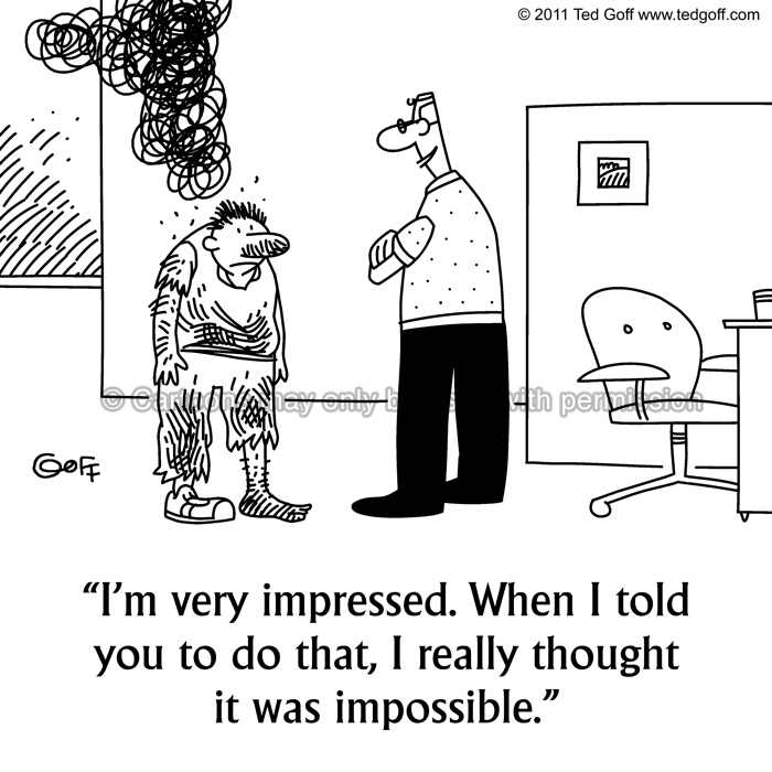 Cartoon about management