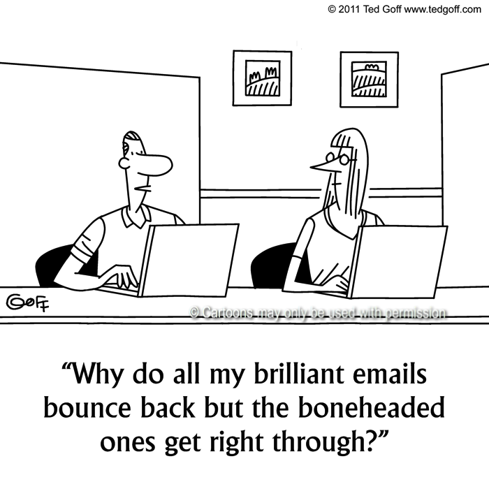 Cartoon about computer