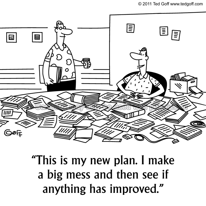 Cartoon about office