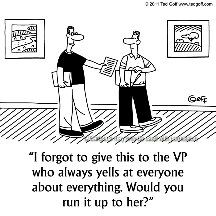 Cartoon about management