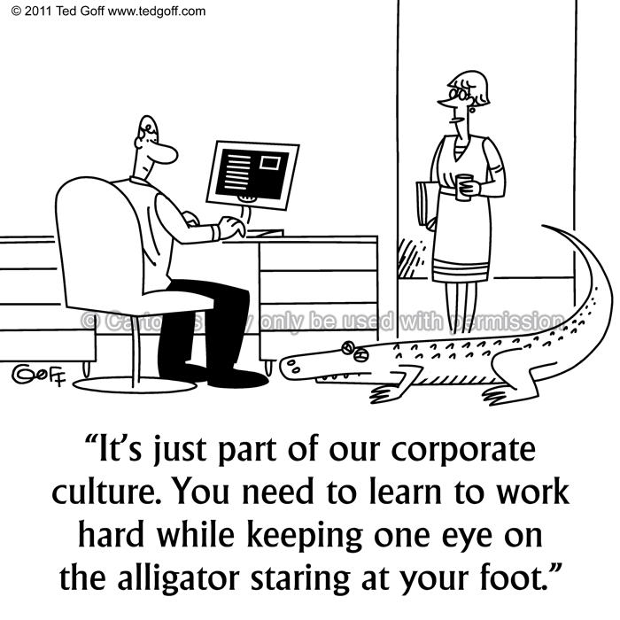 Cartoon about office