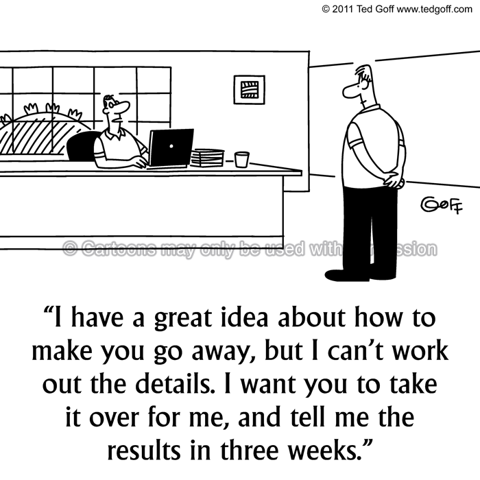 Cartoon about management