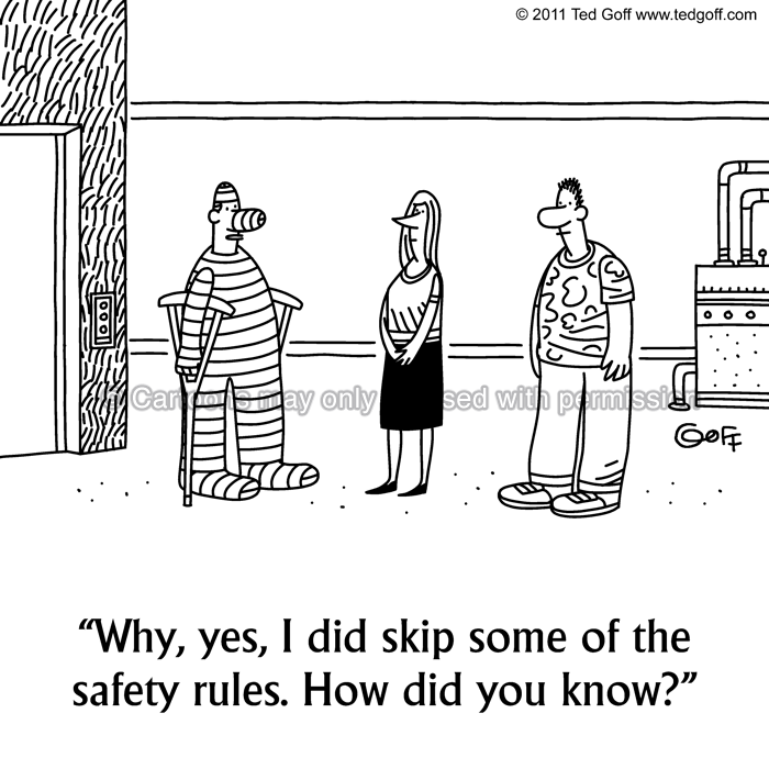 Cartoon about safety