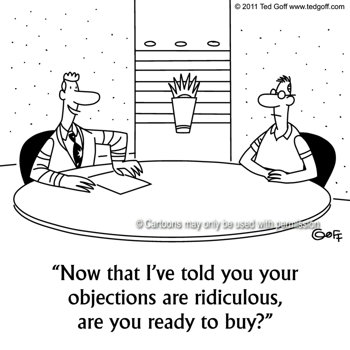 Cartoon about sales
