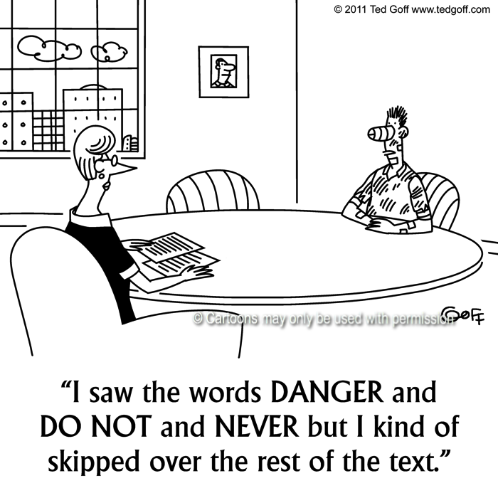 Cartoon about safety