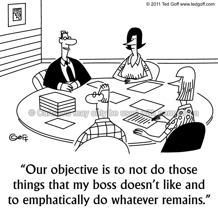 Cartoon about management