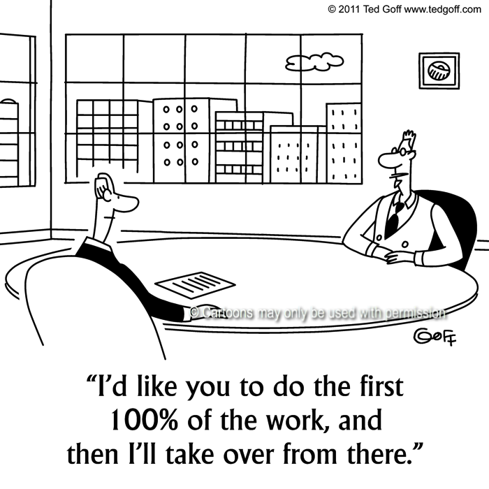 Cartoon about management