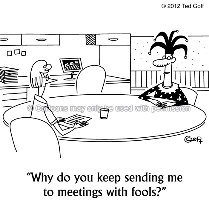 Cartoon about management