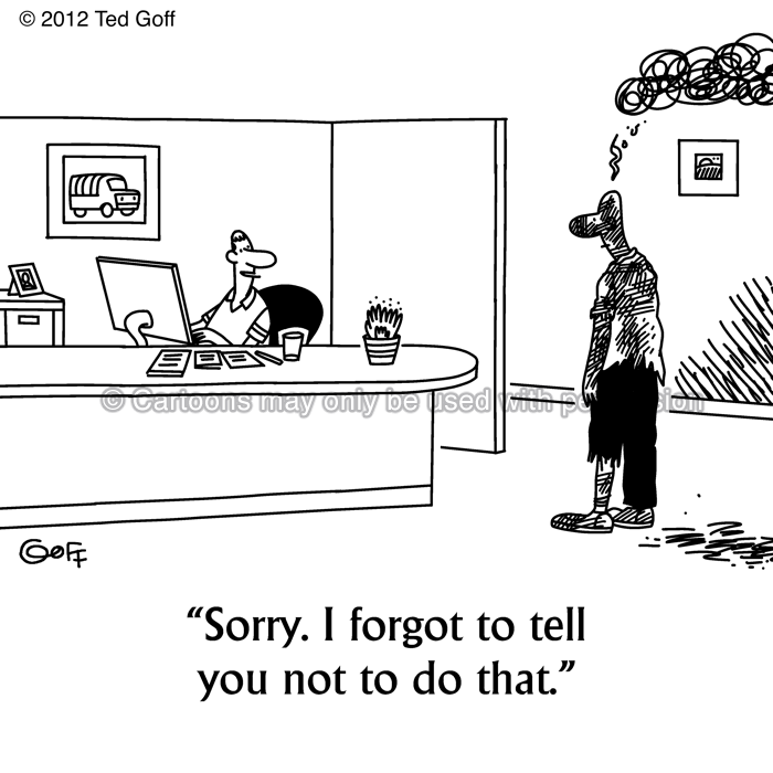 Cartoon about safety